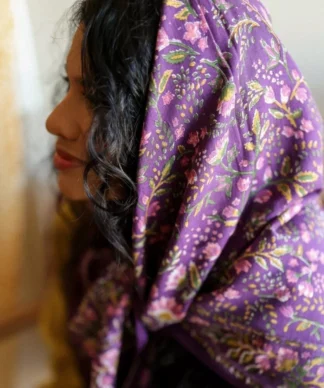 Foulard grand format Rhapsody Purple